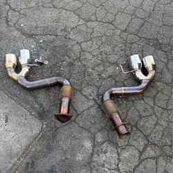 C8 Corvette exhaust. Axle back performance muffler delete for Stingray C8