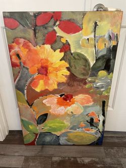 Floral canvas print
