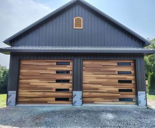 Garage door style wood