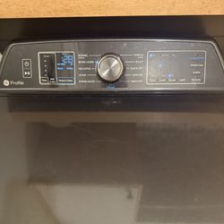 GE Profile Washer and Dryer, Gray