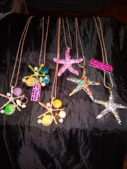Betsey Johnson Starfish Pendants