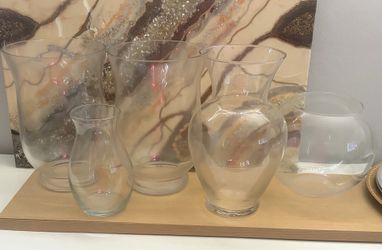 Glasses vases