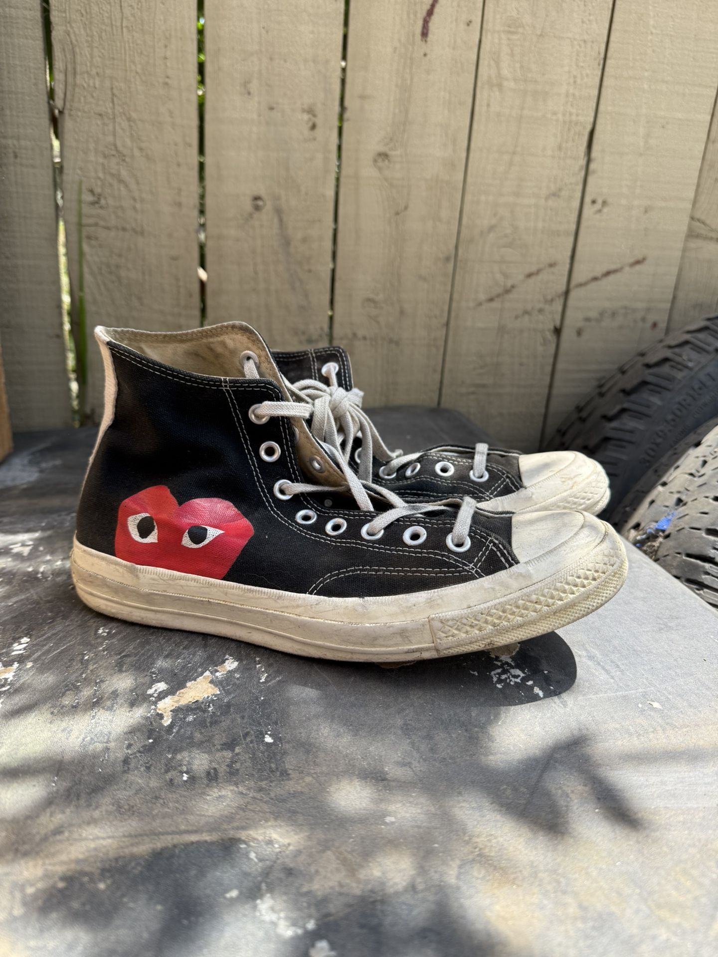 Converse Comme des Garçon size 8.5