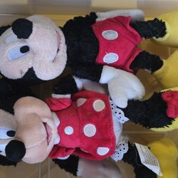 Mickey And Minnie Plushies
