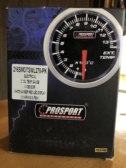 Prosport oil temp gauge