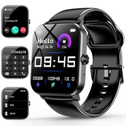 Bluetooth Calling and Reading Messages: Smart watch with a built-in HD speaker, when connected to your smartphone, you can directly use the smartwatch