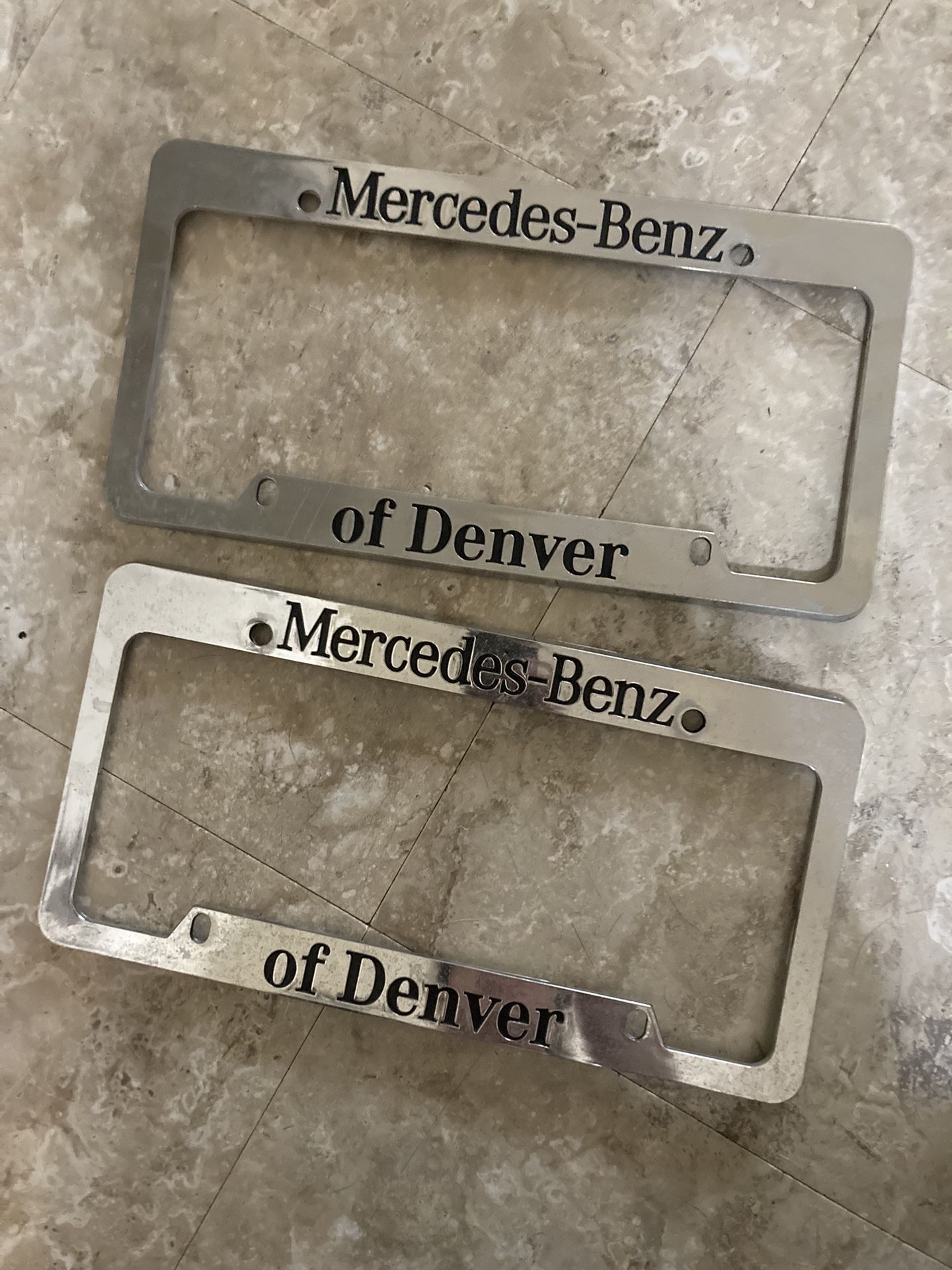 Mercedes license plate covers