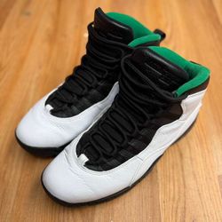 Nike Air Jordan 10 Retro Seattle White/Black/Green Men’s Size-10