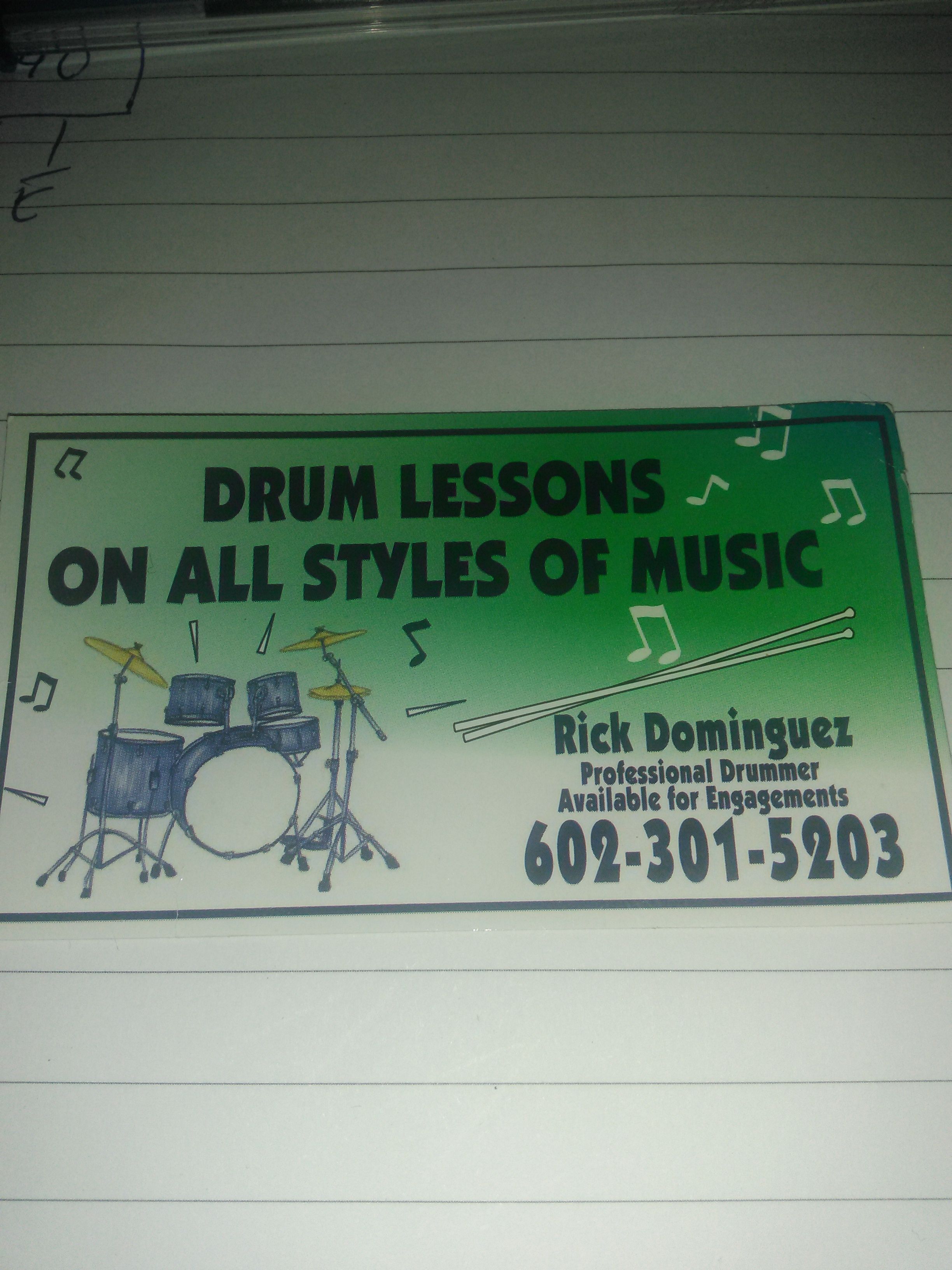 Drums lessons