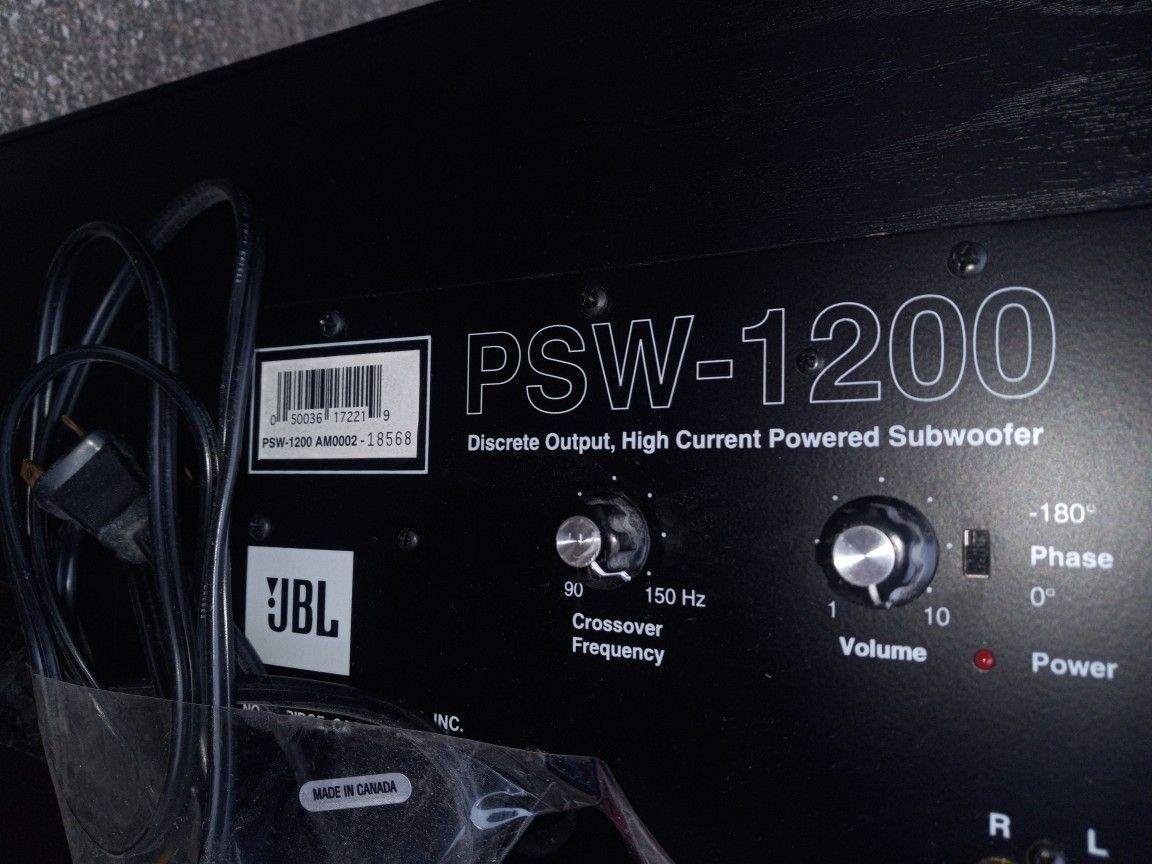 JBL  PSW-1200 Subwoofer