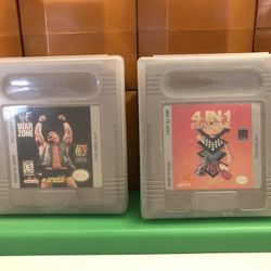 Nintendo Game boy Games WWF And 4 In 1