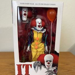 NECA Stephen King's 1990 IT Movie PENNYWISE The CLOWN 