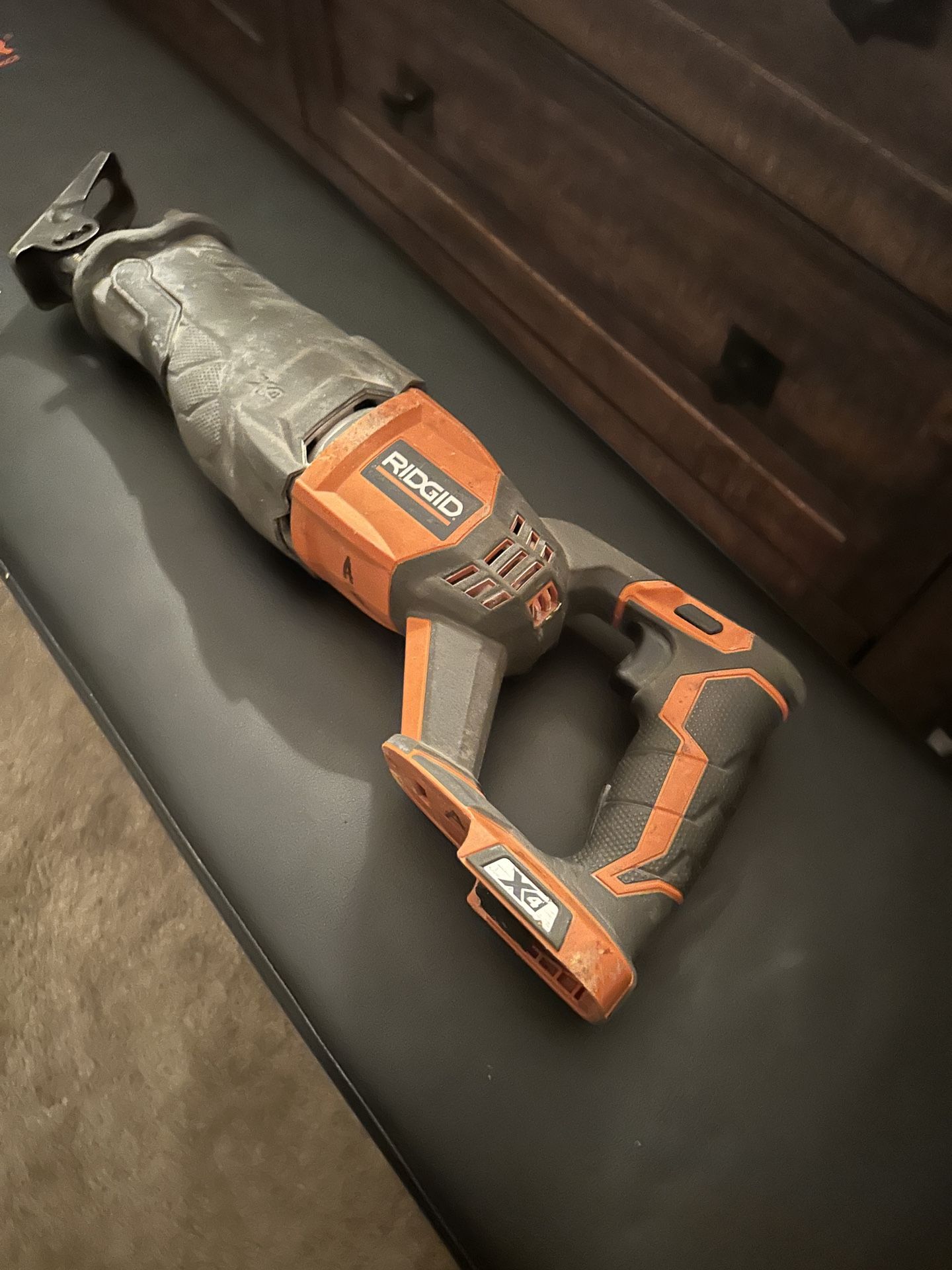 X4 sawzall 18v rigid with two batteries and charger