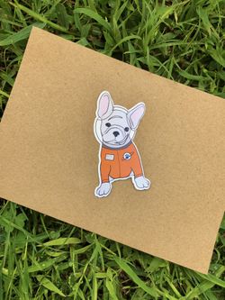 NASA astronaut dog water safe sticker