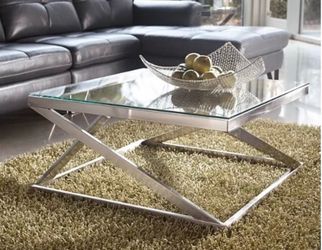 Gorgeous Coffee Table - Metal and Glass