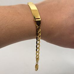 Gold 14K Cuban ID Bracelet