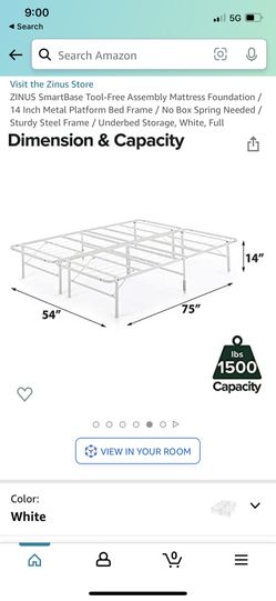 Full White Smartbase No-Build frame