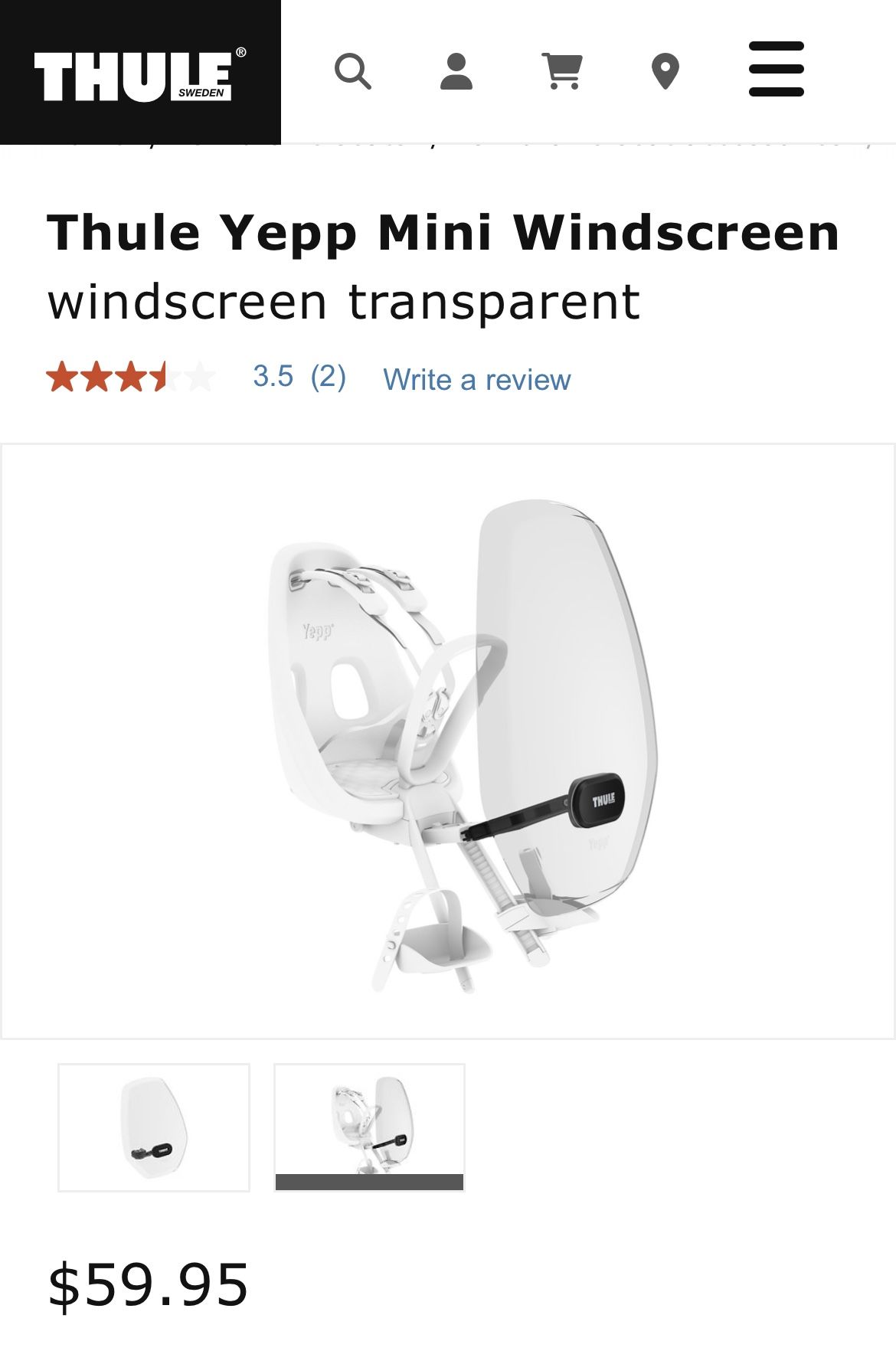 Yepp top mini windscreen