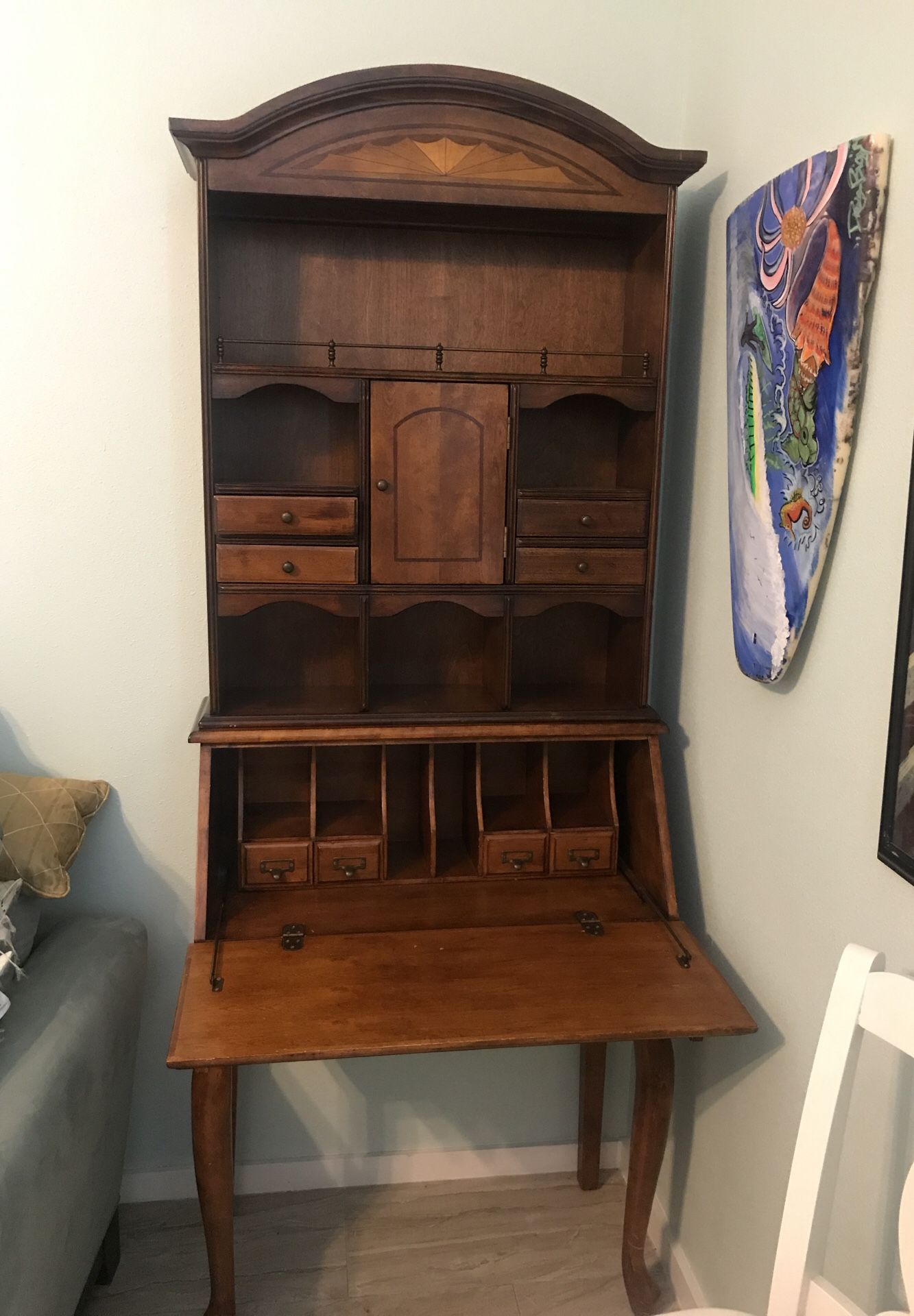 Antique secretary desk-2 pieces