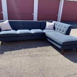 Nice blue sectional (free delivery)