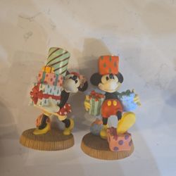 Mickey And Minnie Candle Holders 1997