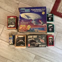 A piece Star Trek collectibles in the box