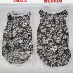 SKULL DOG PUPPY CAT PET VEST CLOTHES APPAREL HALLOWEEN