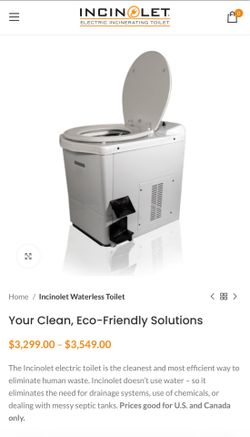 Incinolet electric toilet
