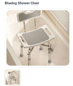 Shower chair with back- brand new in the box