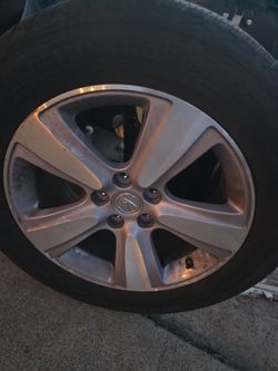 Rin y llanta original de Acura Original Acura rim and tire 255/55/R18