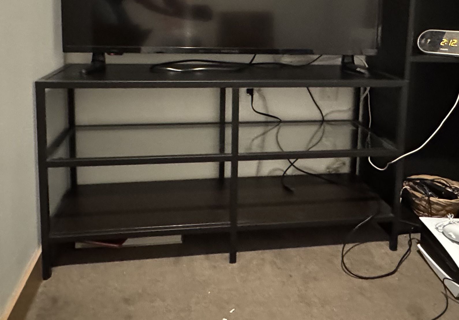TV Stand with open shelves