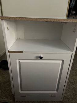 White pull out dresser