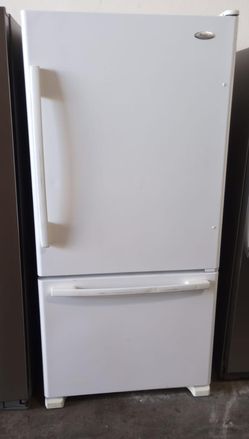 Whirlpool Bottom Freezer White Refrigerator Fridge
