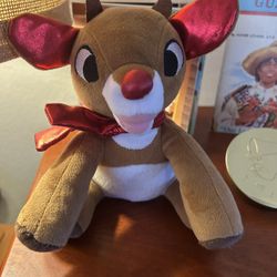 Rudolph the Red Nosed Reindeer Plush 7 Inch Soft Stuffed Animal Toy Christmas