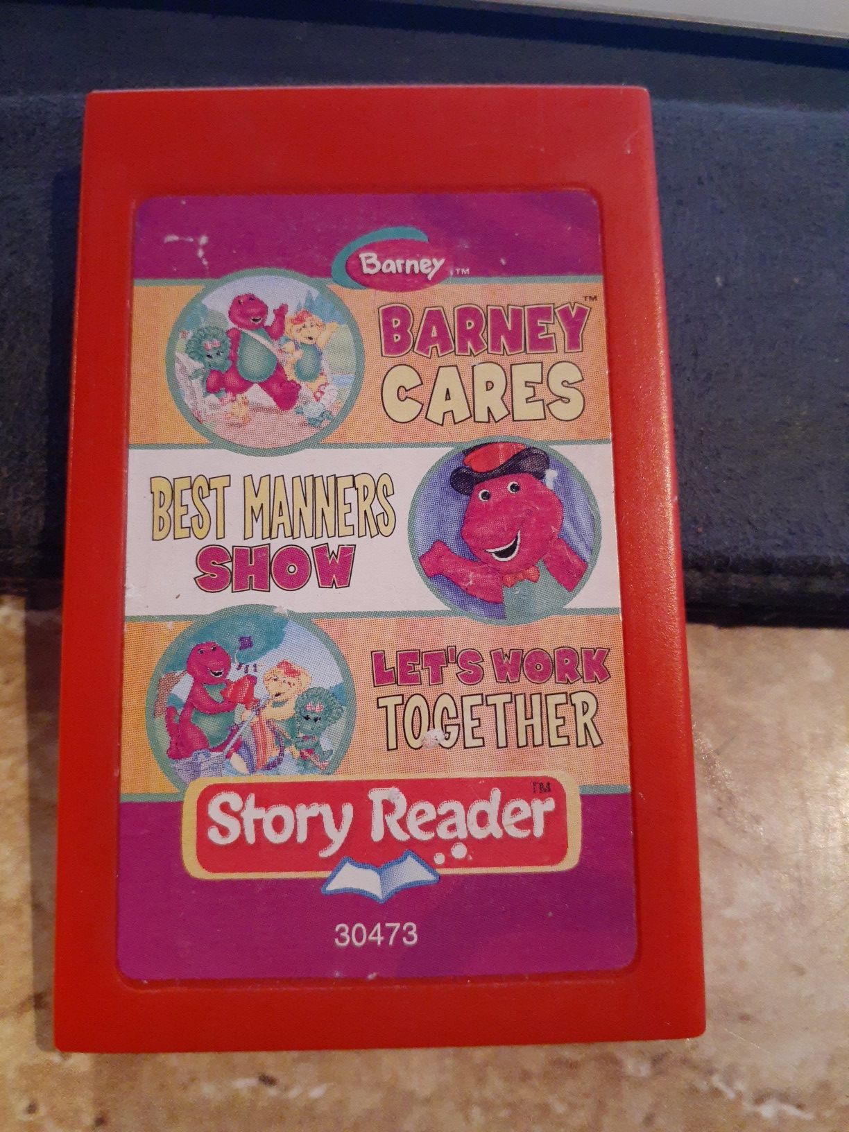 STORY READER GAME CARTRIDGE BARNEY