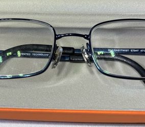 EasyTwist ET947 Blue Metal Eyeglasses