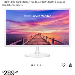 32 Inch Curved Monitor. Samsung