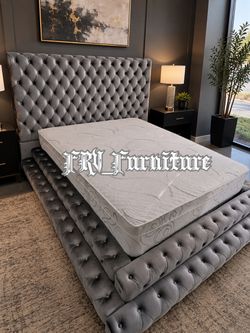 New Queen bed frame with MATRESS