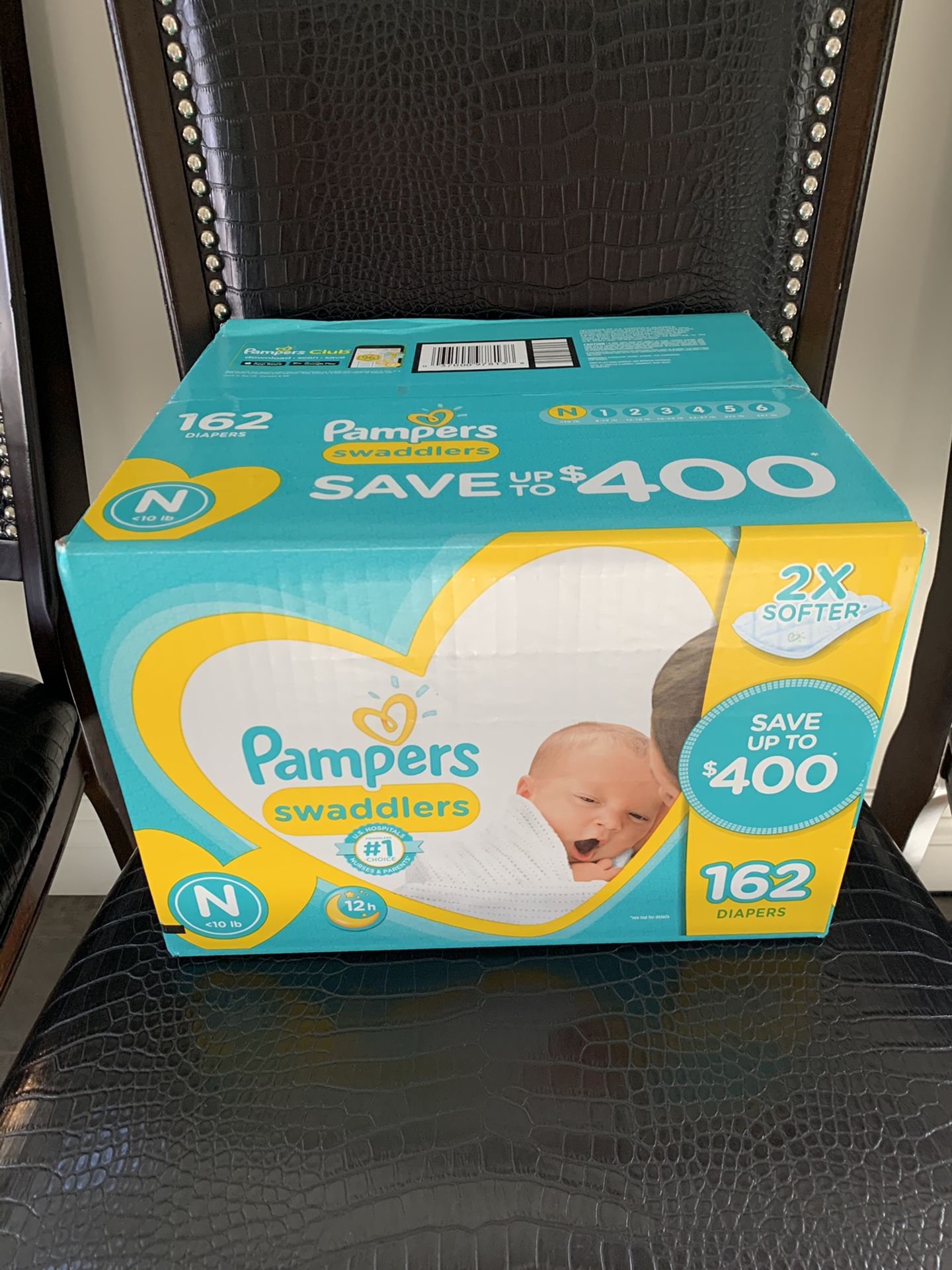 Pampers Swaddlers diapers (unopened box)