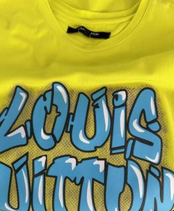 LV T Shirt. Neon yellow