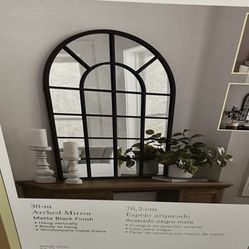 New In Box! Black Arched Mirror Cash Only!