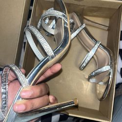 Silver Diamond Heels