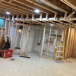 bathroom renovation and drywall and finishing and painting and much more