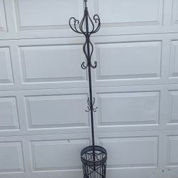 6 Foot Tall Coat And Umbrella Stand