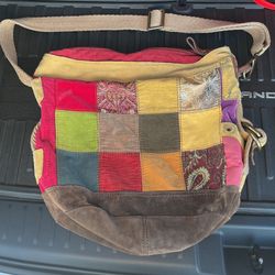 Lucky Brand Patchwork Embroidered Hand Bag
