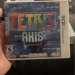Tetris: Axis (Nintendo 3DS, 2011) game 