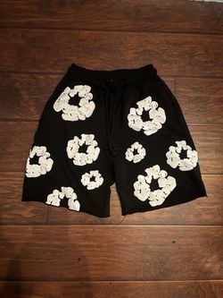 Denim Tear Shorts, Black