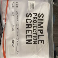 Simple projection screen NEW