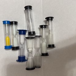 8  Sand Timers for Gaming Kids Etc Mini Hourglass Bulk Sand Clock Timer