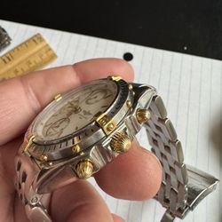 Breiling Two Tone Chronograph Automatic…Running 